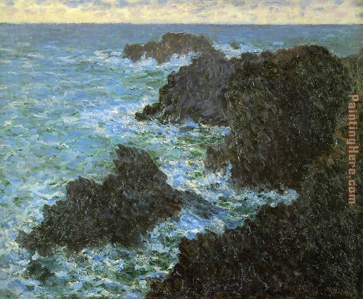 The Rocks Of Belle-Lle painting - Claude Monet The Rocks Of Belle-Lle art painting